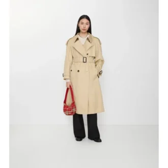 Dlouhý gabardénový Trench Coat Fitzrovia s podšívkou