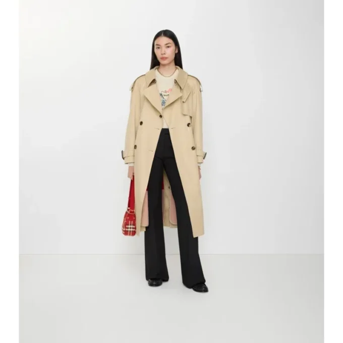 Dlouhý gabardénový Trench Coat Fitzrovia s podšívkou Dlouhý gabardénový Trench Coat Fitzrovia s podšívkou