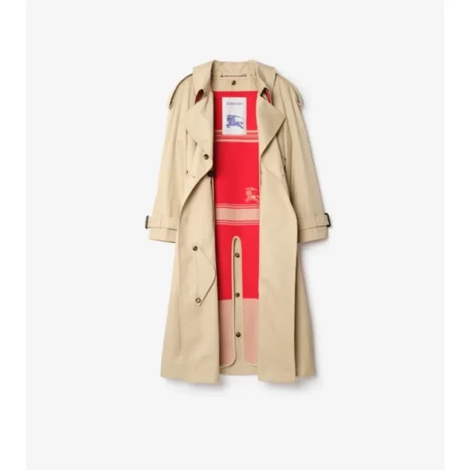 Dlouhý gabardénový Trench Coat Fitzrovia s podšívkou Dlouhý gabardénový Trench Coat Fitzrovia s podšívkou