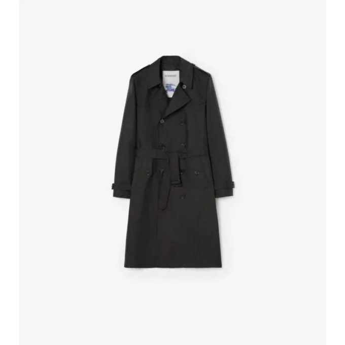 Dlouhý geometrický Trench Coat Foxfield ze směsi nylonu Dlouhý geometrický Trench Coat Foxfield ze směsi nylonu