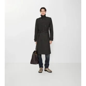 Dlouhý geometrický Trench Coat Foxfield ze směsi nylonu