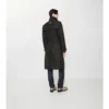 Dlouhý geometrický Trench Coat Foxfield ze směsi nylonu Dlouhý geometrický Trench Coat Foxfield ze směsi nylonu
