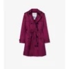 Dlouhý hedvábný Trench Coat Foxfield Dlouhý hedvábný Trench Coat Foxfield
