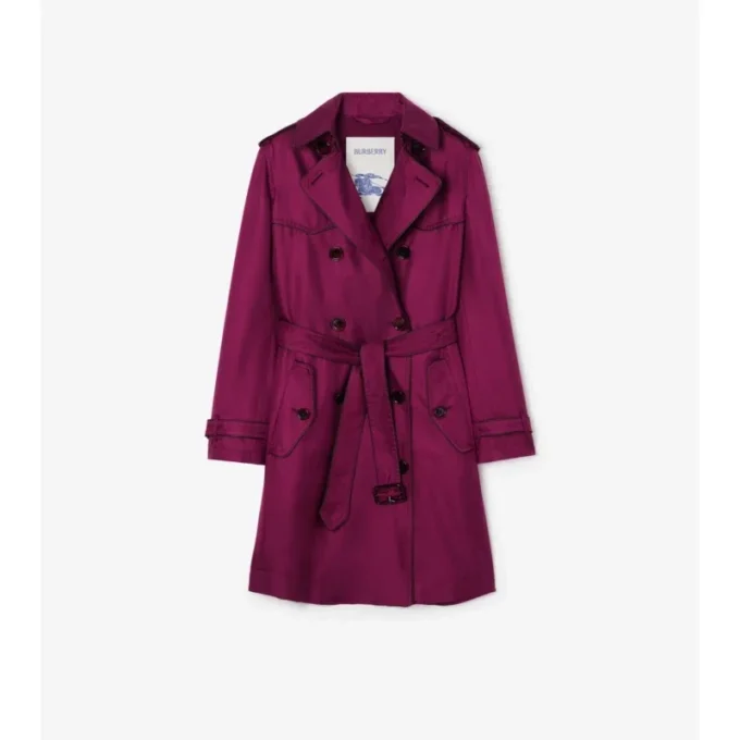 Dlouhý hedvábný Trench Coat Foxfield Dlouhý hedvábný Trench Coat Foxfield