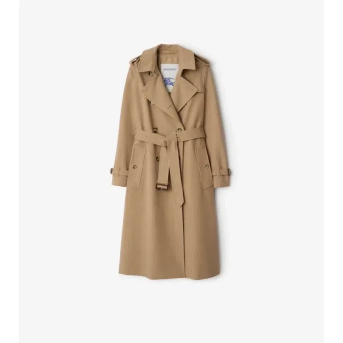 Dlouhý kašmírový Kensington Trench Coat Dlouhý kašmírový Kensington Trench Coat