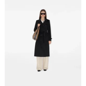 Dlouhý kašmírový Kensington Trench Coat