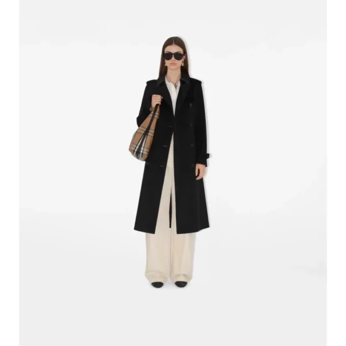 Dlouhý kašmírový Kensington Trench Coat Dlouhý kašmírový Kensington Trench Coat