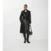 Dlouhý kožený Trench Coat Castleford Dlouhý kožený Trench Coat Castleford