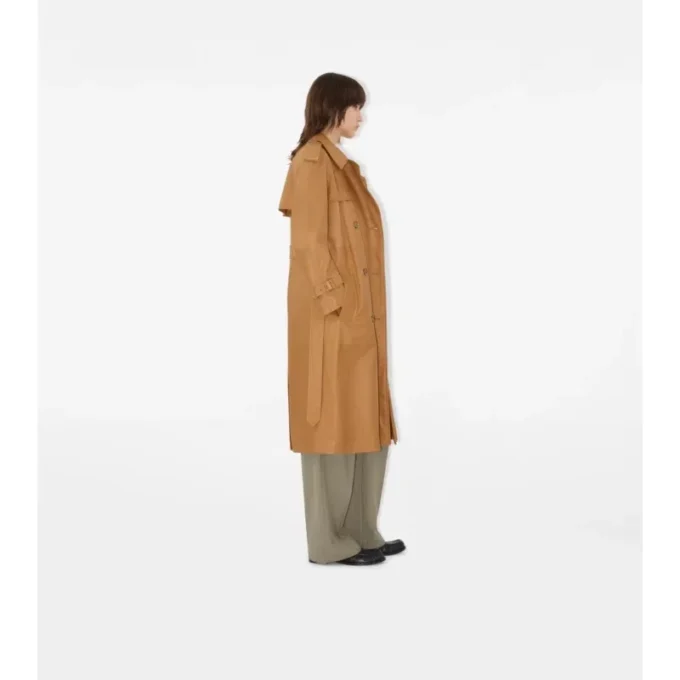 Dlouhý kožený Trench Coat Castleford Dlouhý kožený Trench Coat Castleford