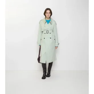 Dlouhý lehký bavlněný Fitzrovia Trench Coat