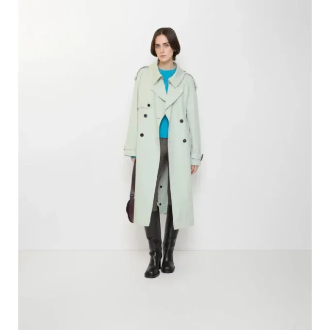 Dlouhý lehký bavlněný Fitzrovia Trench Coat Dlouhý lehký bavlněný Fitzrovia Trench Coat