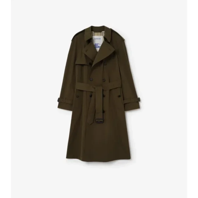 Dlouhý lehký bavlněný Trench Coat