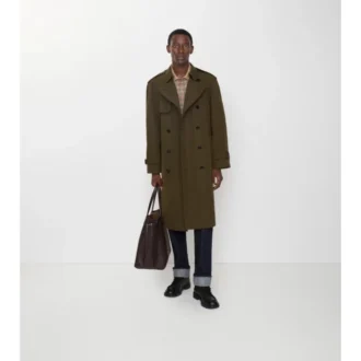 Dlouhý lehký bavlněný Trench Coat