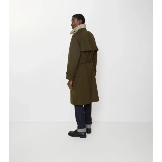 Dlouhý lehký bavlněný Trench Coat