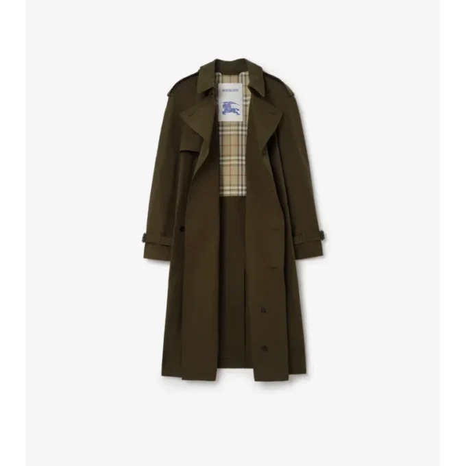 Dlouhý lehký bavlněný Trench Coat