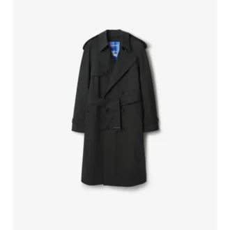 Dlouhý lepený strečový Trench Coat
