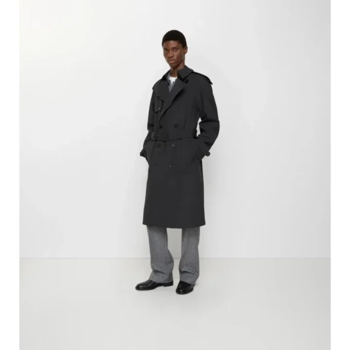 Dlouhý lepený strečový Trench Coat Dlouhý lepený strečový Trench Coat