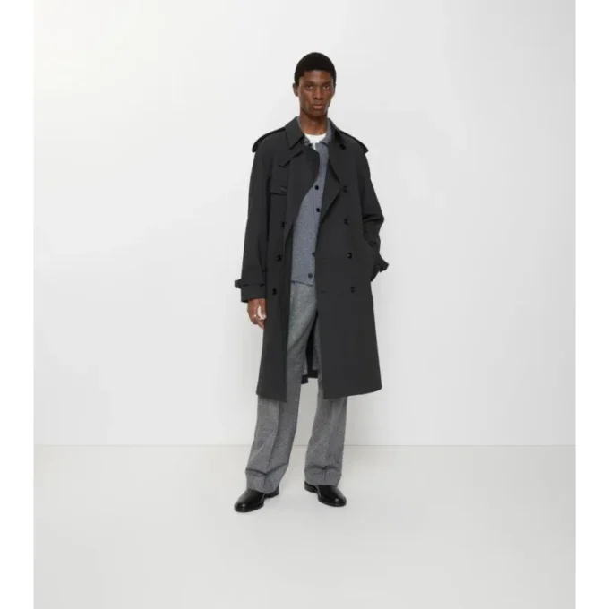Dlouhý lepený strečový Trench Coat Dlouhý lepený strečový Trench Coat