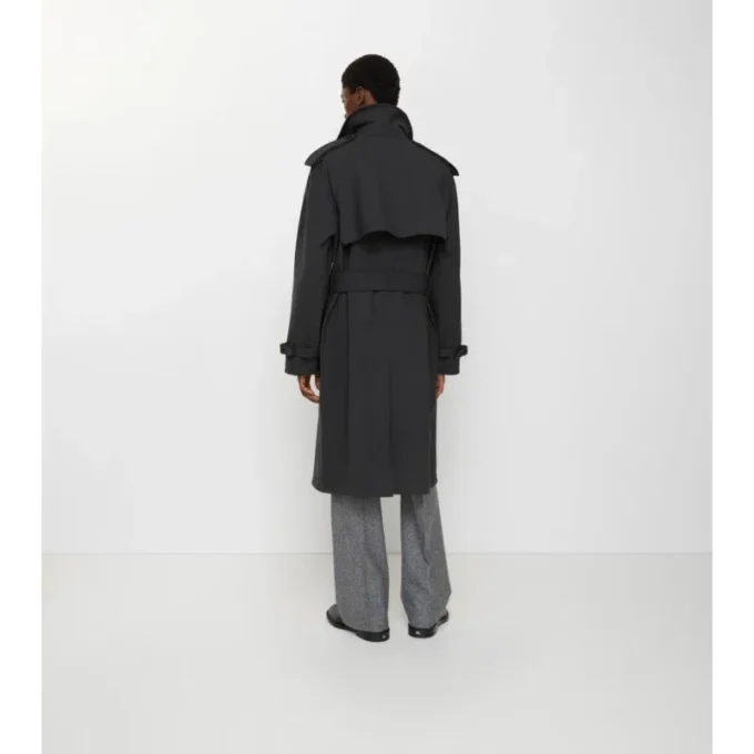 Dlouhý lepený strečový Trench Coat Dlouhý lepený strečový Trench Coat