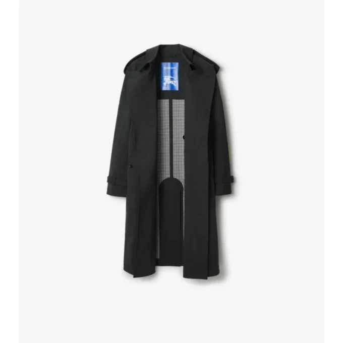 Dlouhý lepený strečový Trench Coat Dlouhý lepený strečový Trench Coat