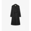 Dlouhý nylonový Car Coat s kapucí Dlouhý nylonový Car Coat s kapucí