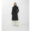 Dlouhý nylonový Car Coat s kapucí Dlouhý nylonový Car Coat s kapucí