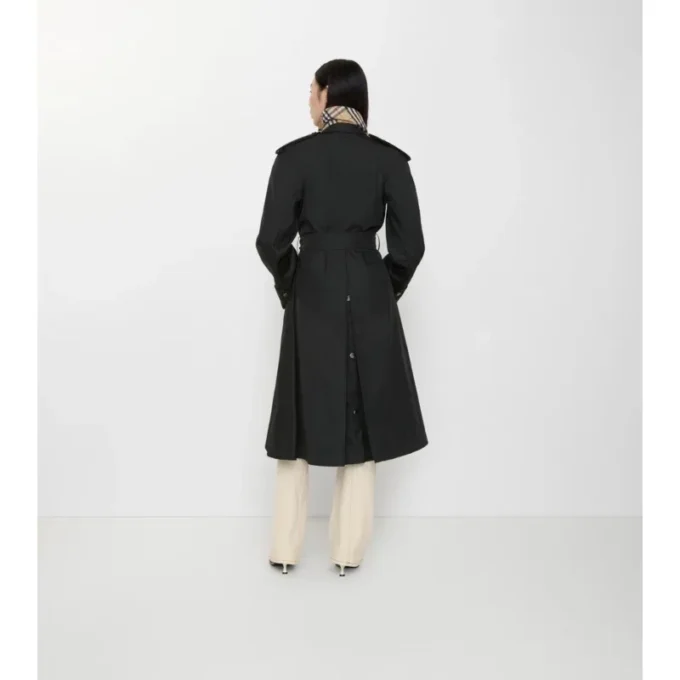 Dlouhý nylonový Car Coat s kapucí Dlouhý nylonový Car Coat s kapucí