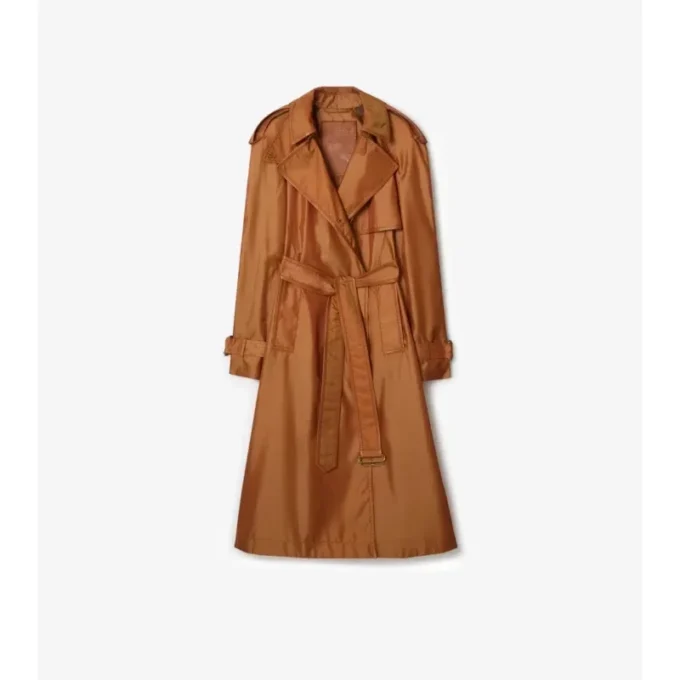 Dlouhý nylonový Trench Coat Dlouhý nylonový Trench Coat