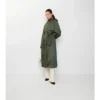 Dlouhý nylonový Trench Coat s kapucí Dlouhý nylonový Trench Coat s kapucí