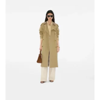 Dlouhý Trench Coat Castleford s kostkovaným límcem
