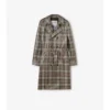 Dlouhý Trench Coat Foxfield s kostkovaným potiskem a efektem rafie Dlouhý Trench Coat Foxfield s kostkovaným potiskem a efektem rafie