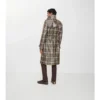 Dlouhý Trench Coat Foxfield s kostkovaným potiskem a efektem rafie Dlouhý Trench Coat Foxfield s kostkovaným potiskem a efektem rafie