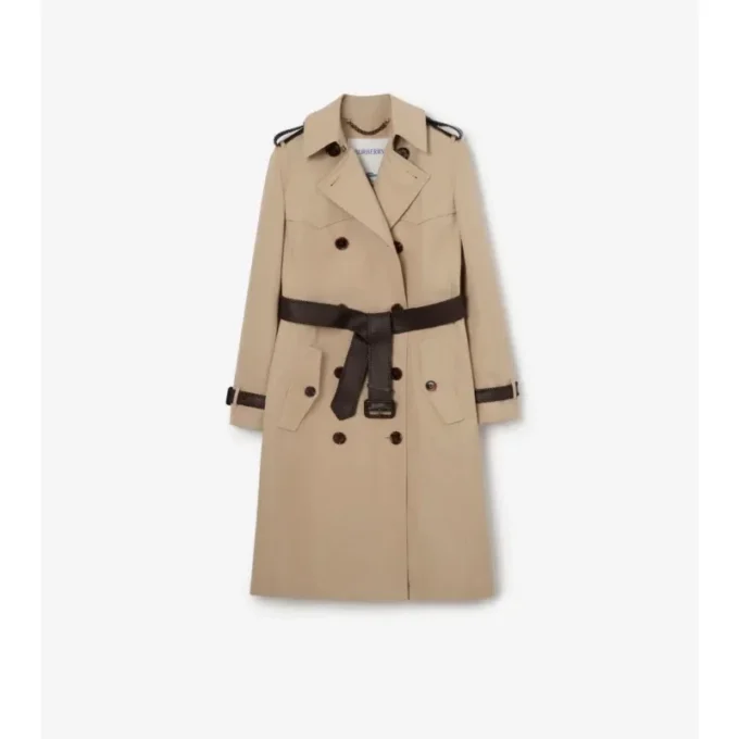 Dlouhý Trench Coat Foxfield z hedvábné bavlny Dlouhý Trench Coat Foxfield z hedvábné bavlny