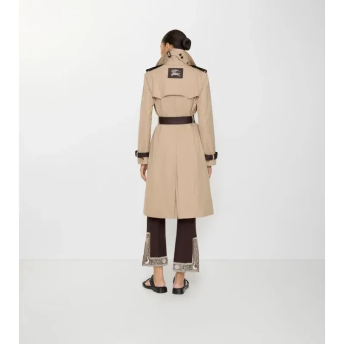 Dlouhý Trench Coat Foxfield z hedvábné bavlny Dlouhý Trench Coat Foxfield z hedvábné bavlny