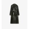 Dlouhý Trench Coat z reliéfní kůže Dlouhý Trench Coat z reliéfní kůže