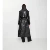 Dlouhý Trench Coat z reliéfní kůže Dlouhý Trench Coat z reliéfní kůže