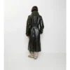 Dlouhý Trench Coat z reliéfní kůže Dlouhý Trench Coat z reliéfní kůže