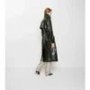 Dlouhý Trench Coat z reliéfní kůže Dlouhý Trench Coat z reliéfní kůže