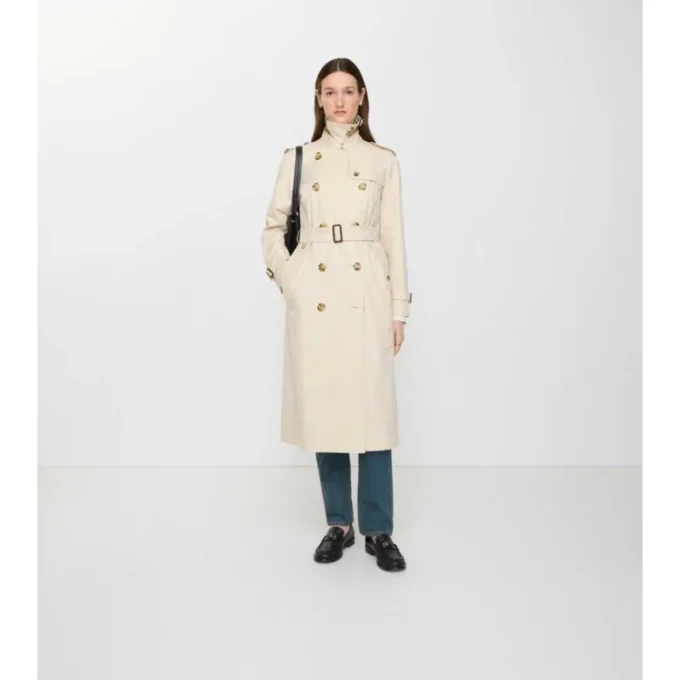 Dlouhý tropický Gabardine Trench Coat Waterloo Dlouhý tropický Gabardine Trench Coat Waterloo