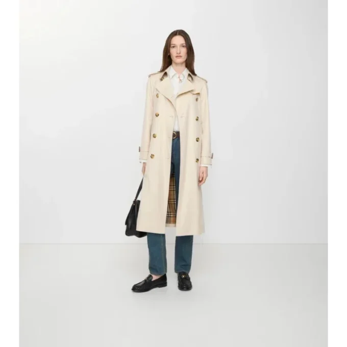 Dlouhý tropický Gabardine Trench Coat Waterloo Dlouhý tropický Gabardine Trench Coat Waterloo