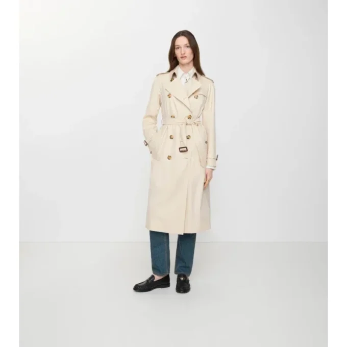 Dlouhý tropický Gabardine Trench Coat Waterloo Dlouhý tropický Gabardine Trench Coat Waterloo