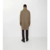 Dlouhý vlněný Car Coat Dual Burberry s rybí kostkou Dlouhý vlněný Car Coat Dual Burberry s rybí kostkou