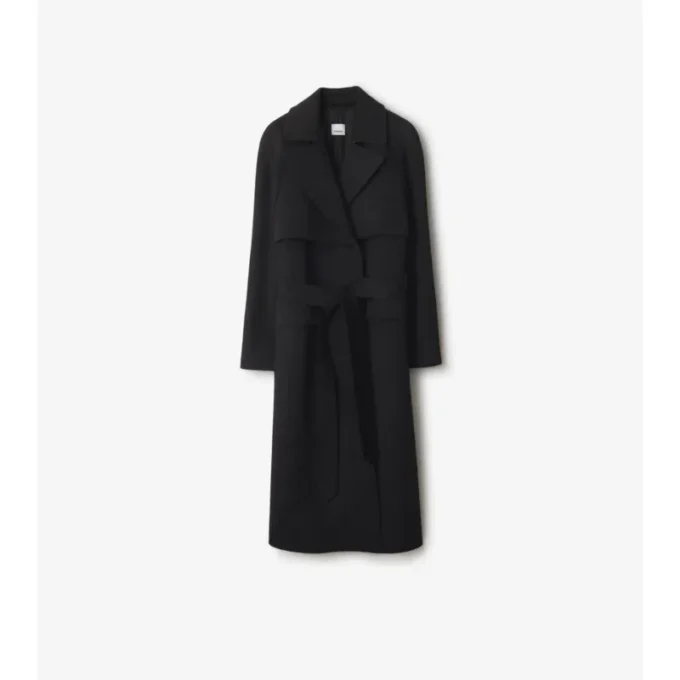 Dlouhý vlněný kašmírový Trench Coat Dlouhý vlněný kašmírový Trench Coat