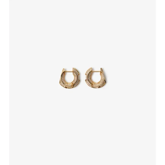 Duté kruhové náušnice s pavé Duté kruhové náušnice s pavé