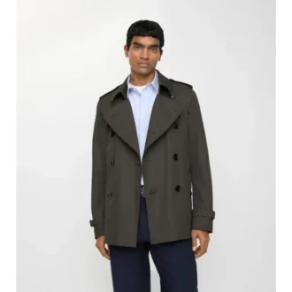 Extra krátký tropický Gabardine Trench Coat Kensington