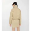 Gabardine bunda s ovčím kožešinovým límcem Gabardine bunda s ovčím kožešinovým límcem