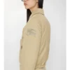 Gabardine bunda s ovčím kožešinovým límcem Gabardine bunda s ovčím kožešinovým límcem