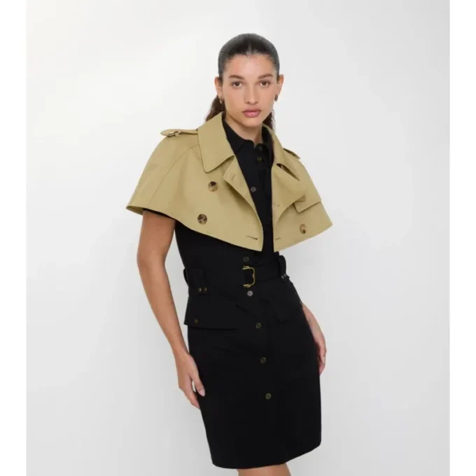 Gabardine trenčkot s kapucí Gabardine trenčkot s kapucí