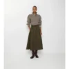 Gabardine trenčkotová midi sukně Gabardine trenčkotová midi sukně