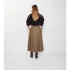 Gabardine trenčkotová midi sukně Gabardine trenčkotová midi sukně